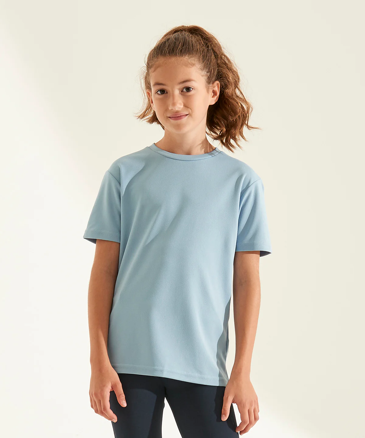 AWDis JC01J Kids Lightweight Cool Short Sleeve Relaxed Crew Neck T-Shirt Main Color - Image 6