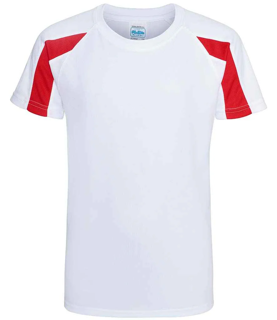 AWDis JC03J Kids Cool Contrast Raglan Sleeves T-Shirt - Image 3
