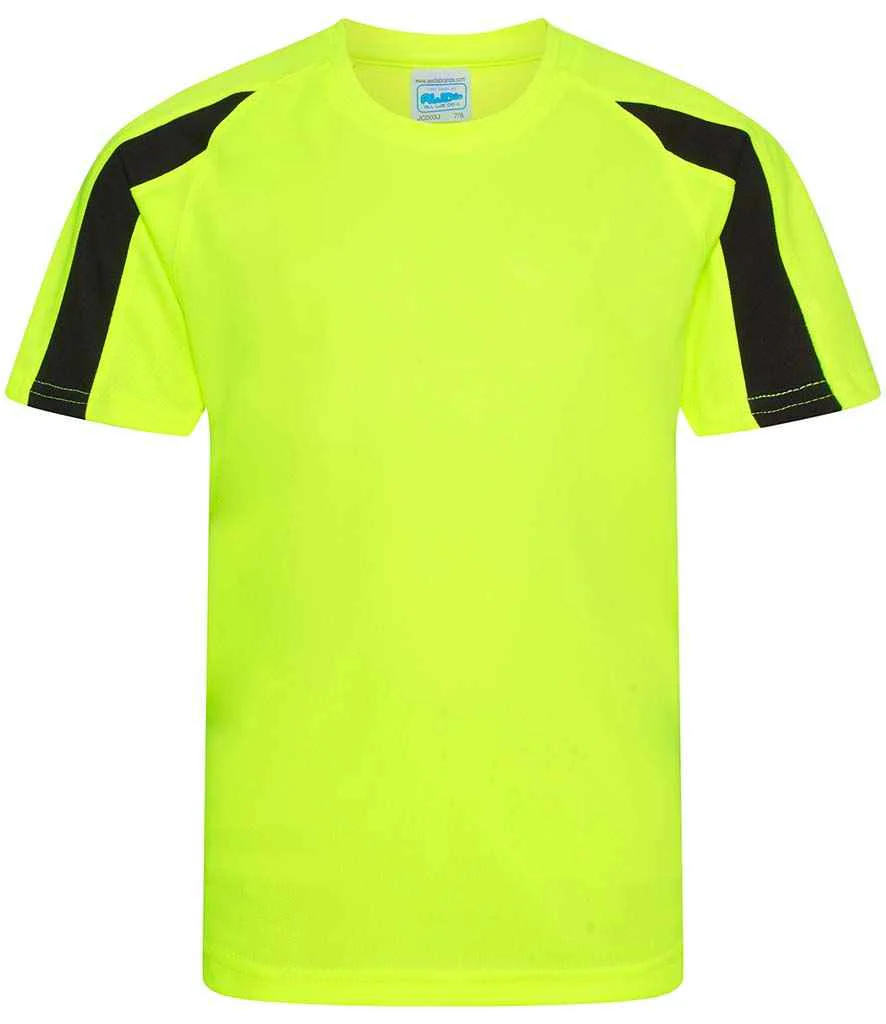 AWDis JC03J Kids Cool Contrast Raglan Sleeves T-Shirt - Image 8