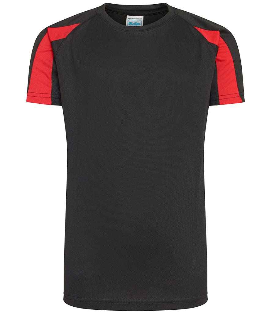 AWDis JC03J Kids Cool Contrast Raglan Sleeves T-Shirt - Image 9