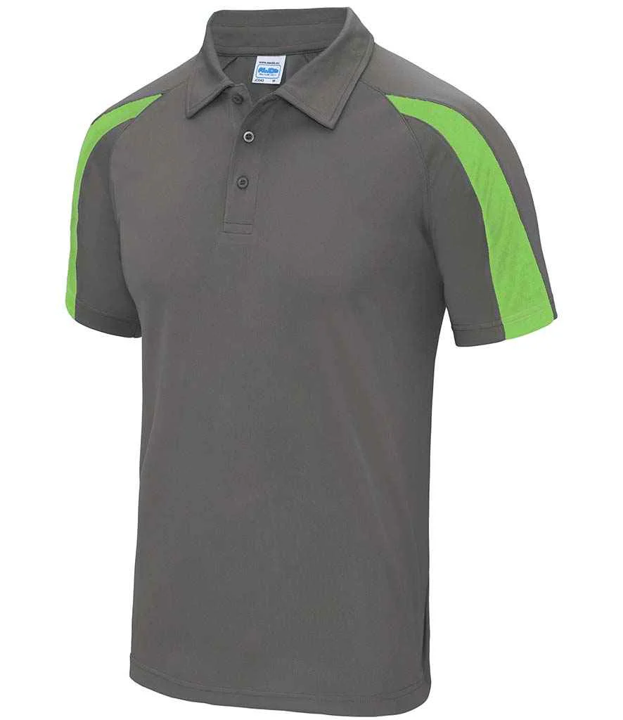 AWDis Cool JC043 Men(Unisex) Contrast Polyester Polo Shirt - Image 23