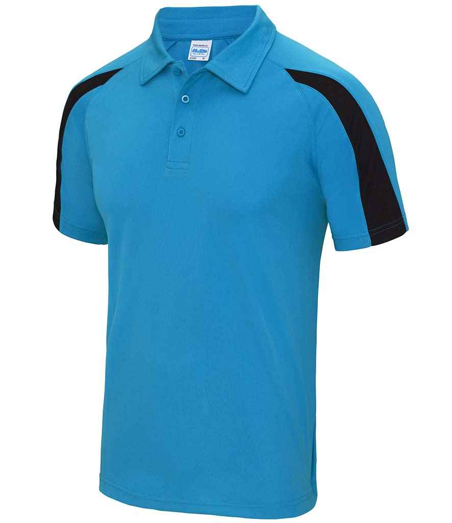 AWDis Cool JC043 Men(Unisex) Contrast Polyester Polo Shirt - Image 4