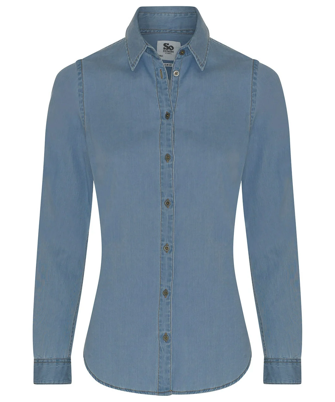 AWDis So Denim Lucy Denim Shirt SD045 - Image 4