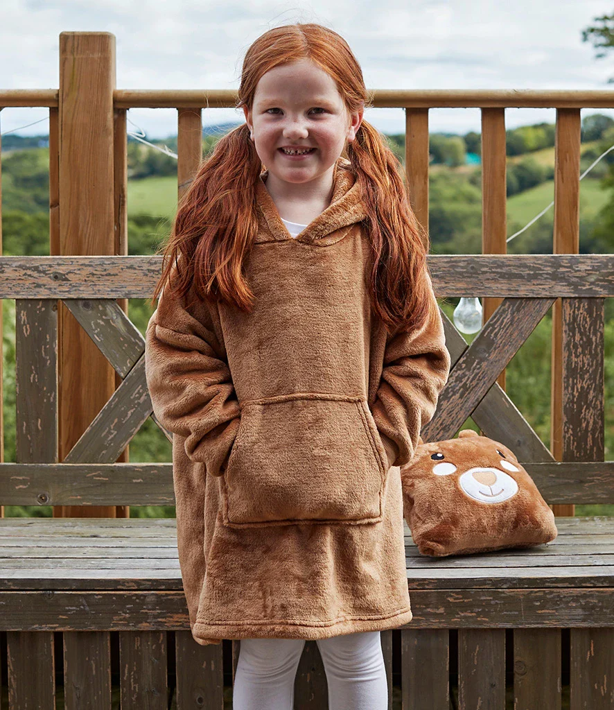 Brand Lab BH103 Kids Character Cushion Hooded Blanket - Image 4