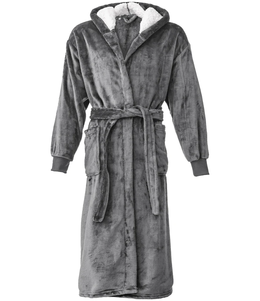 Brand Lab BH104 Unisex Hooded Cuffed Robe - Image 8