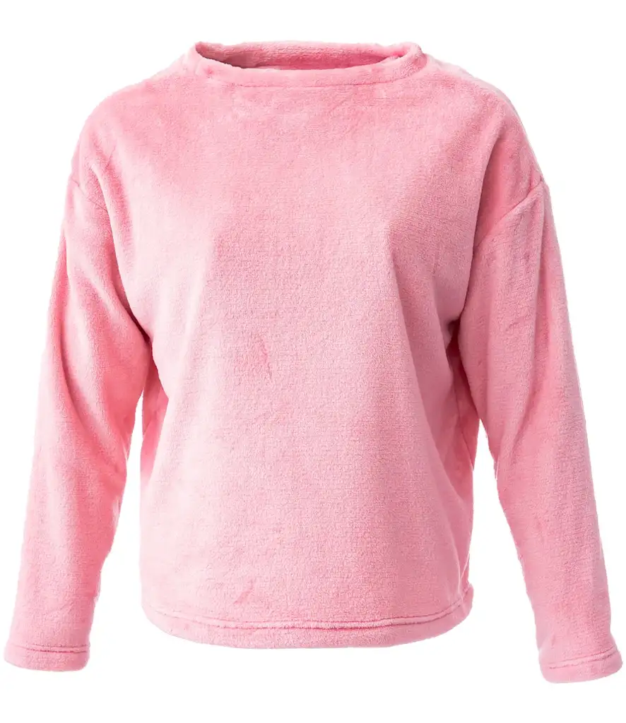Brand Lab BH210 Ladies Plush Fleece Crew Neck Sweatshirt - Image 3