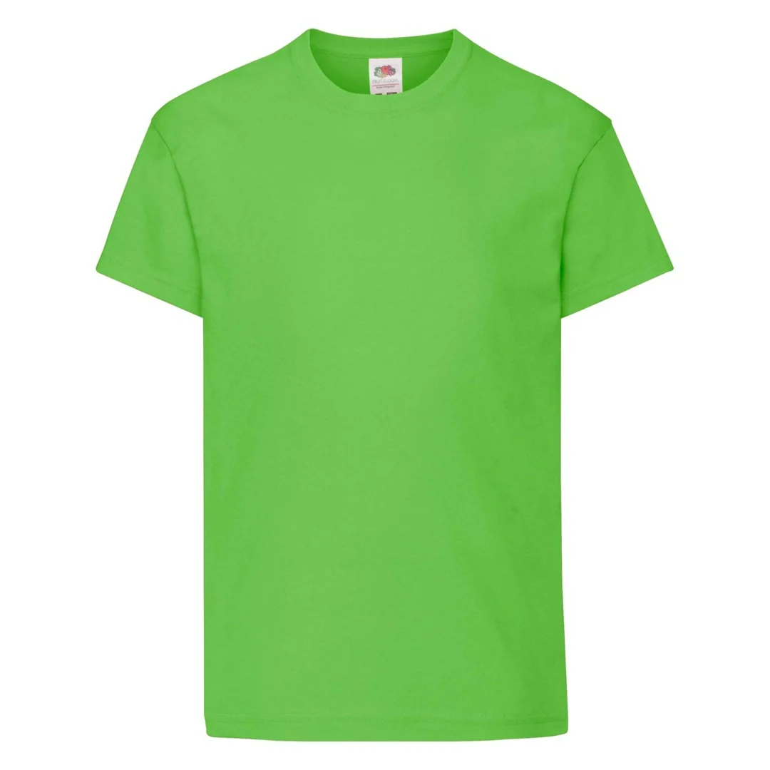 Fruit Of The Loom 61019 Kids Original Cotton Short Sleeve T-Shirt Main Color - Image 30