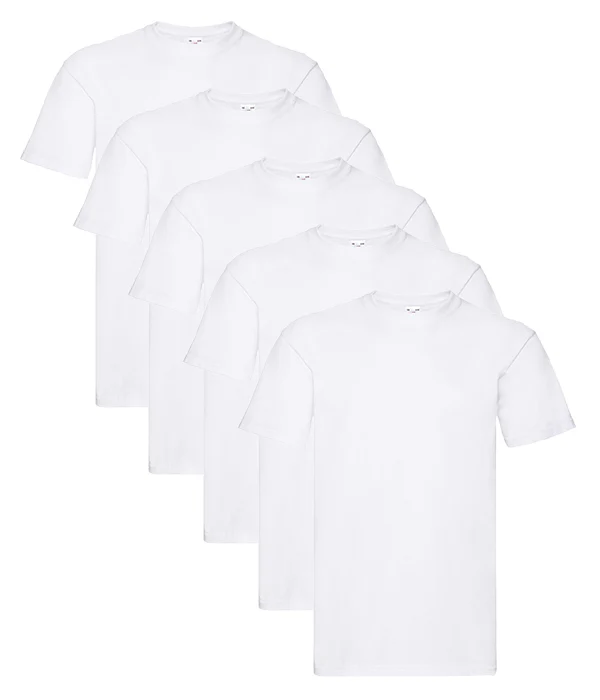 Fruit Of The Loom 61044 Unisex Super Premium Cotton Colorful T-Shirts 5 pack - Image 12