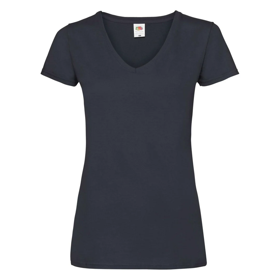 Fruit Of The Loom 61398 Ladies Valueweight V-Neck T-Shirt - Image 3