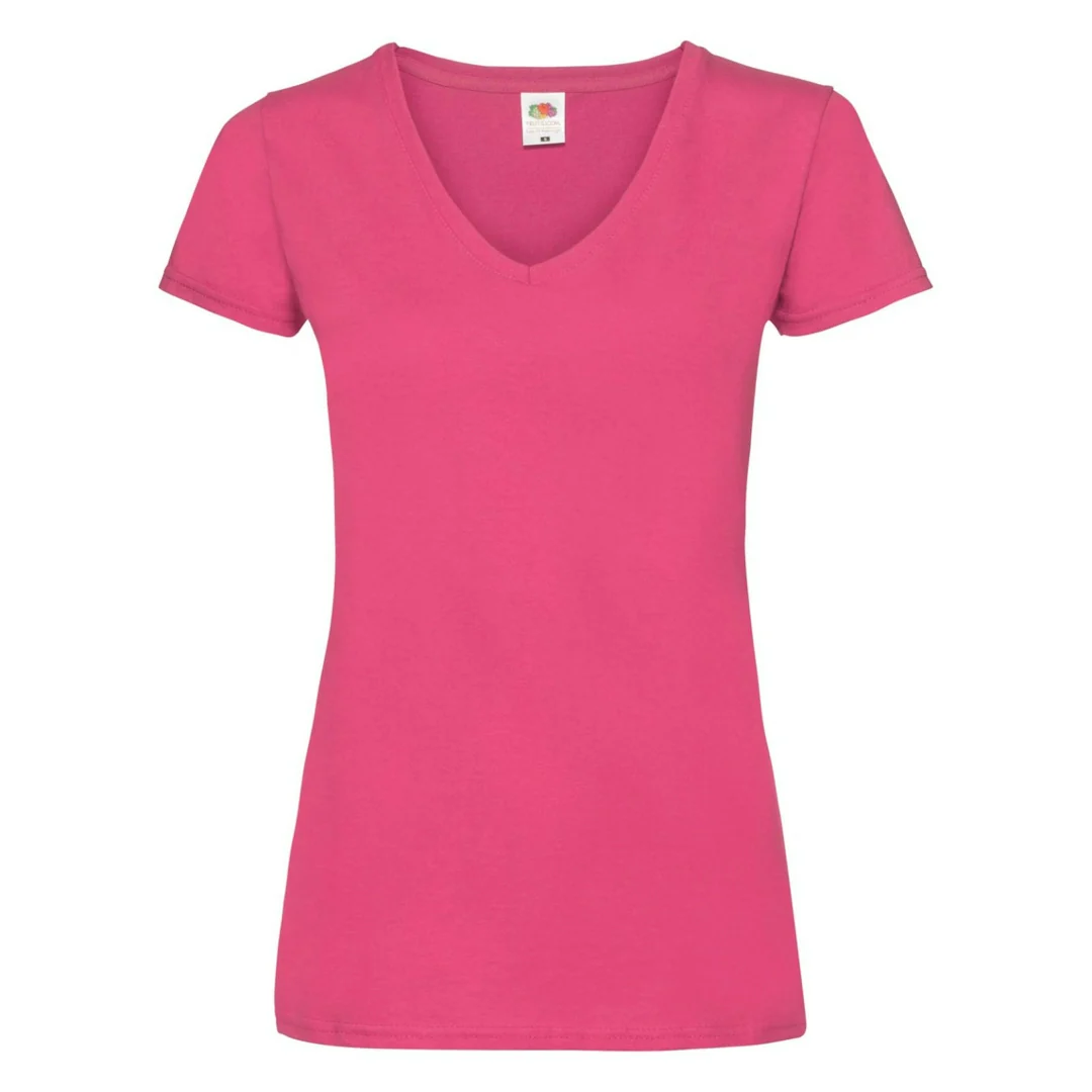 Fruit Of The Loom 61398 Ladies Valueweight V-Neck T-Shirt - Image 4