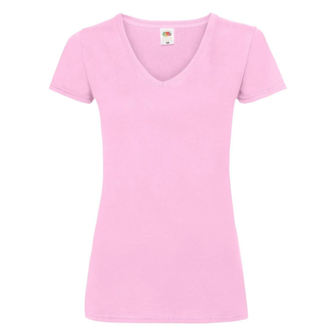 Fruit Of The Loom 61398 Ladies Valueweight V-Neck T-Shirt - Image 6