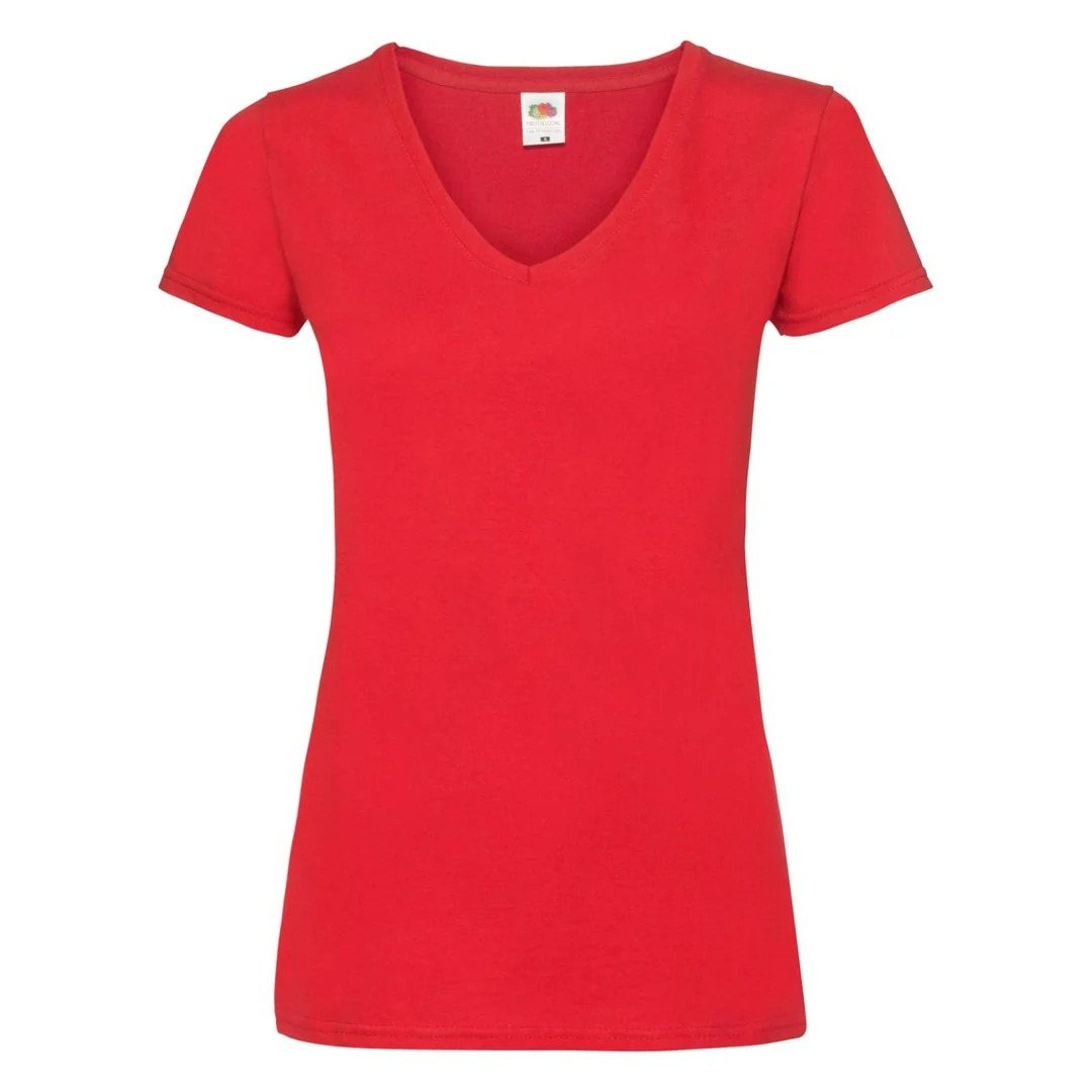 Fruit Of The Loom 61398 Ladies Valueweight V-Neck T-Shirt - Image 7