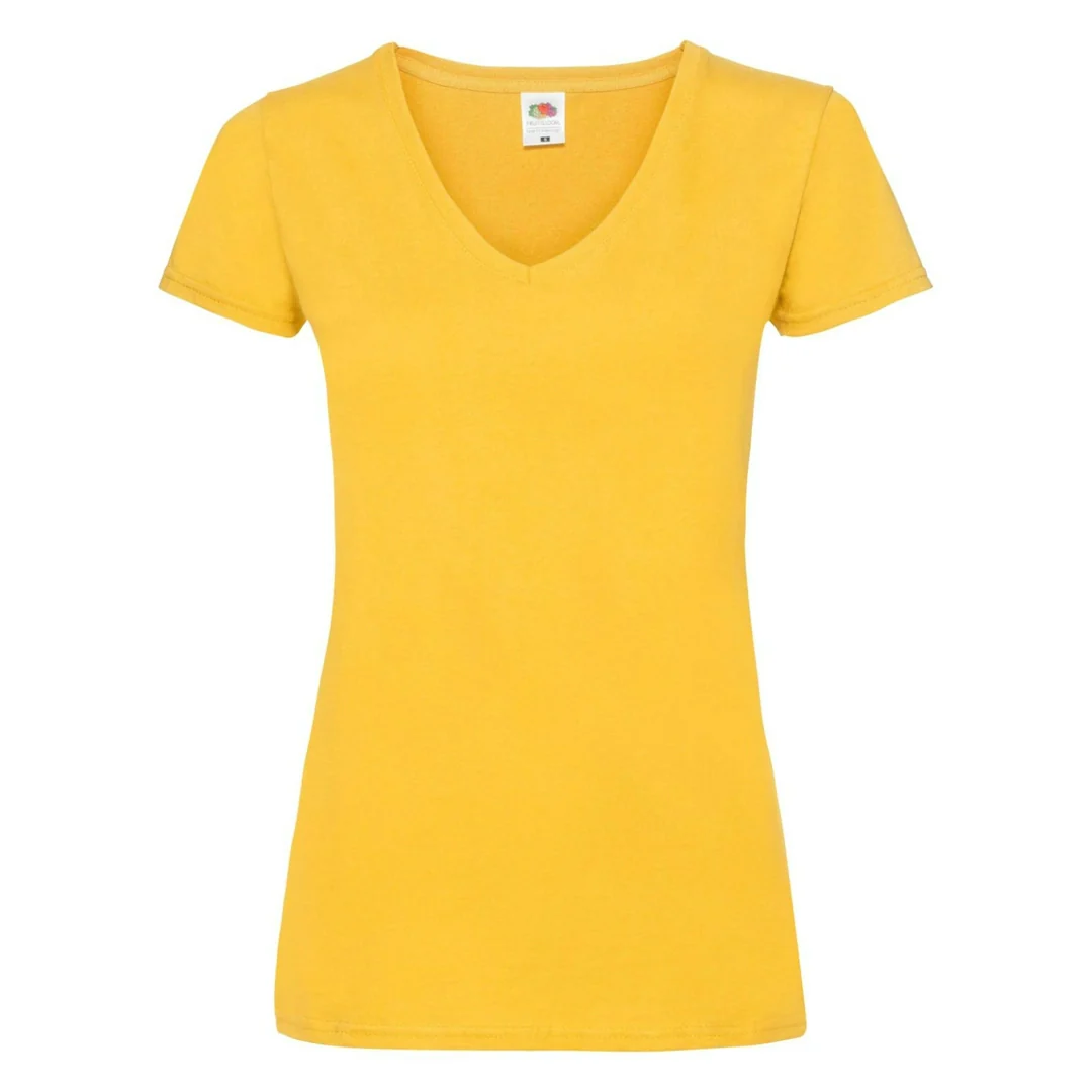 Fruit Of The Loom 61398 Ladies Valueweight V-Neck T-Shirt - Image 9