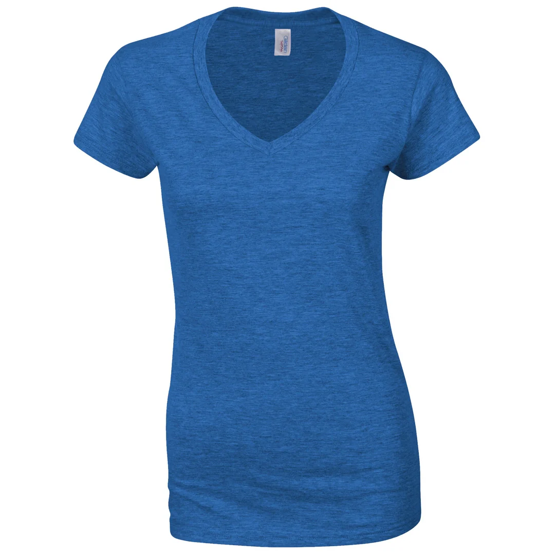 Gildan 64V00L Ladies SoftStyle Cotton V-Neck T-Shirt - Image 6