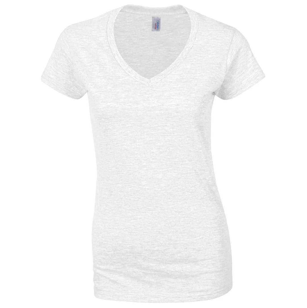 Gildan 64V00L Ladies SoftStyle Cotton V-Neck T-Shirt - Image 8