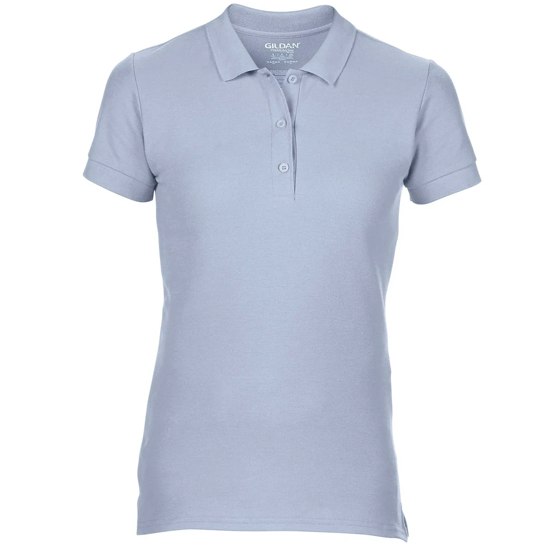 Gildan 85800L Ladies Premium Double Pique Cotton Polo Shirt 225gsm - Image 4