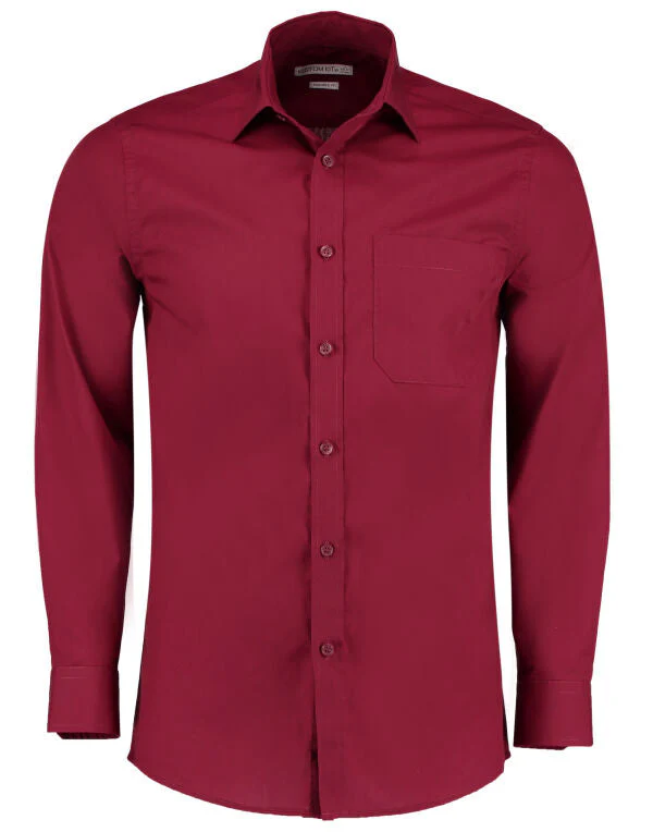 Kustom Kit KK142 Tailored Fit Long Sleeve Poplin Shirt Other color - Image 4