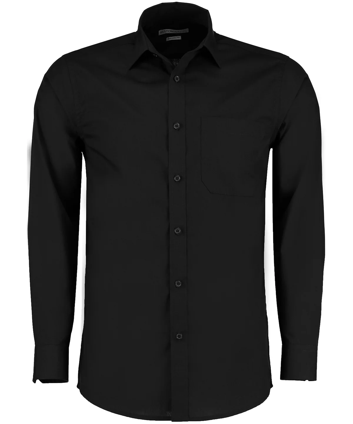 Kustom Kit KK142 Tailored Fit Long Sleeve Poplin Shirt Main color - Image 4