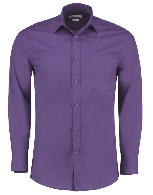 Kustom Kit KK142 Tailored Fit Long Sleeve Poplin Shirt Main color - Image 6