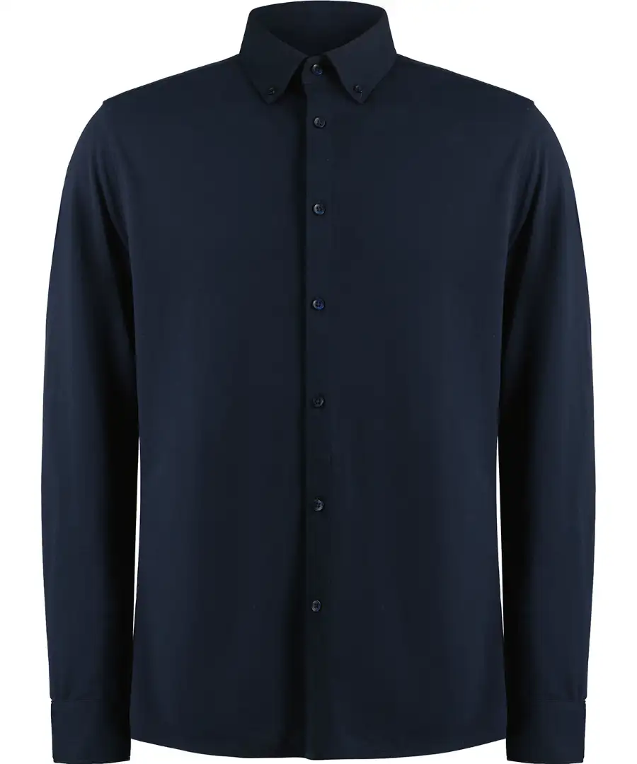 Kustom Kit Tailored Fit Superwash 60 Pique Long Sleeve Shirt KK143 - Image 6