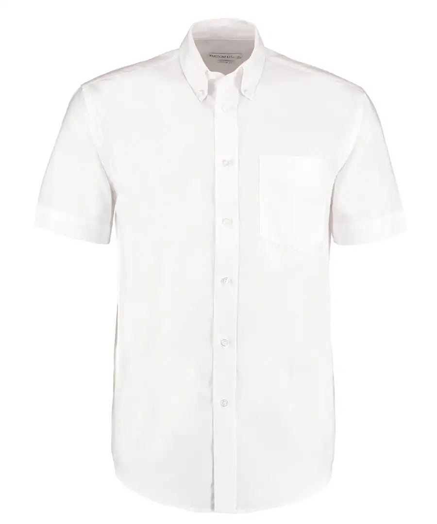 Kustom Kit KK350 Classic Fit Short Sleeve Workwear Oxford Shirt - Image 9