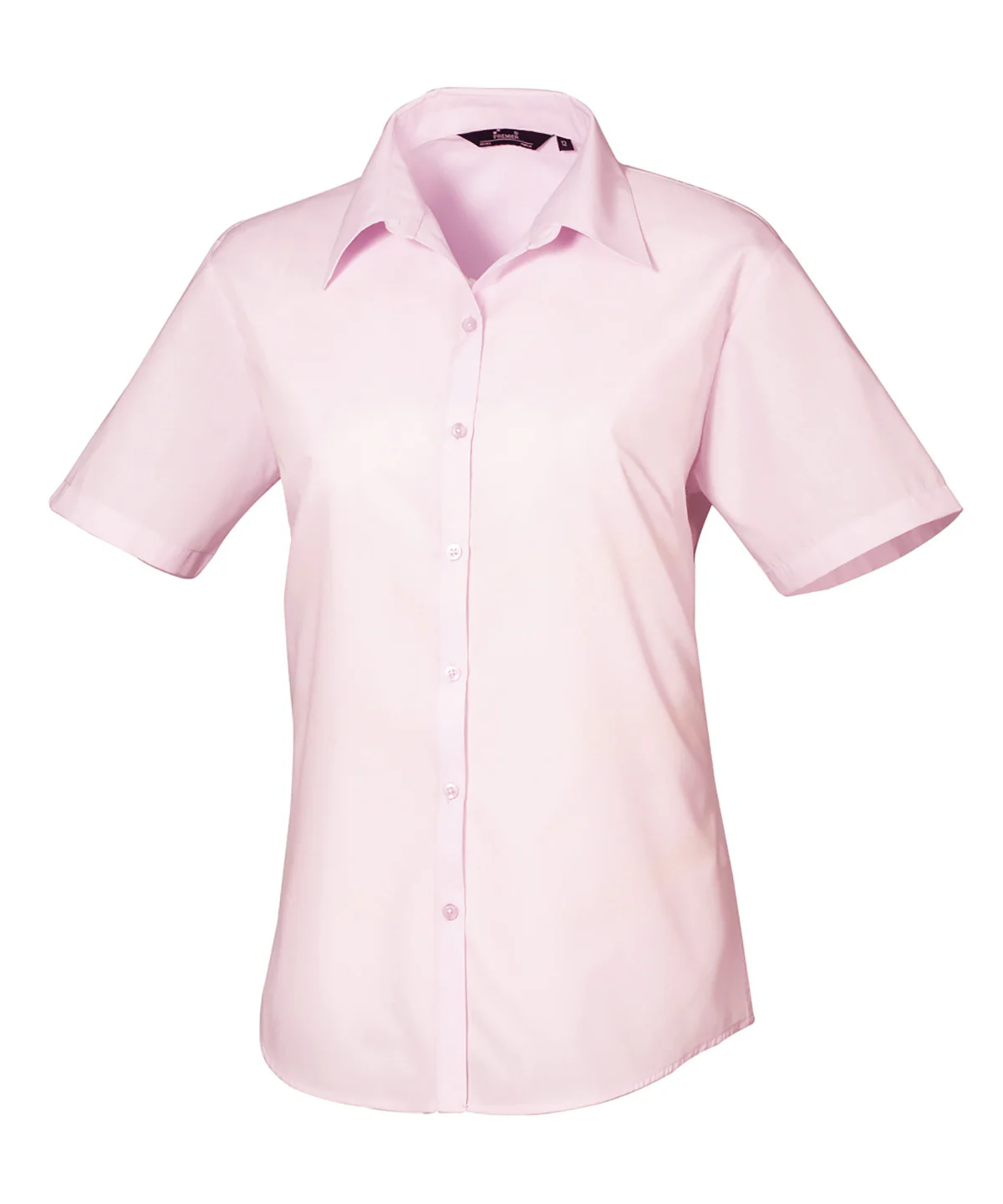 Premier Ladies Short Sleeve Poplin Blouse Light color PR302 - Image 5