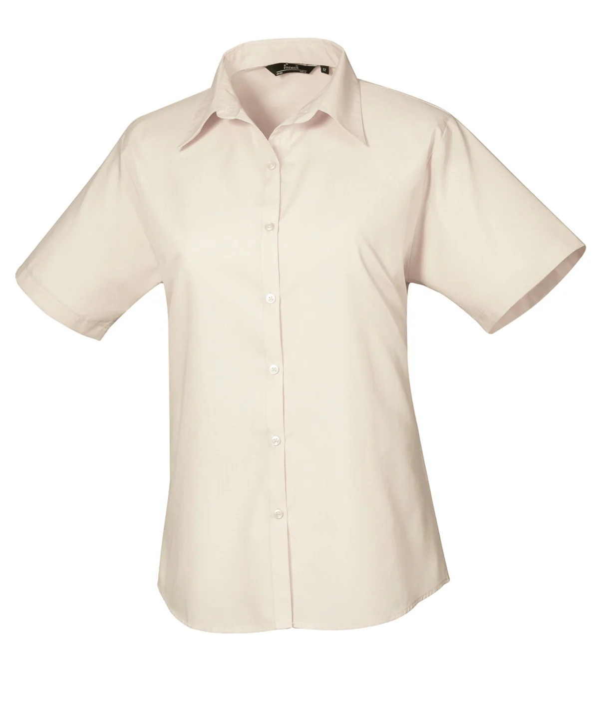 Premier Ladies Short Sleeve Poplin Blouse Light color PR302 - Image 6
