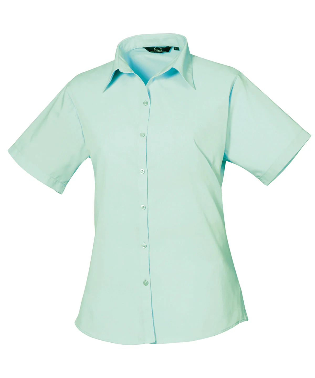 Premier Ladies Short Sleeve Poplin Blouse Light color PR302 - Image 9