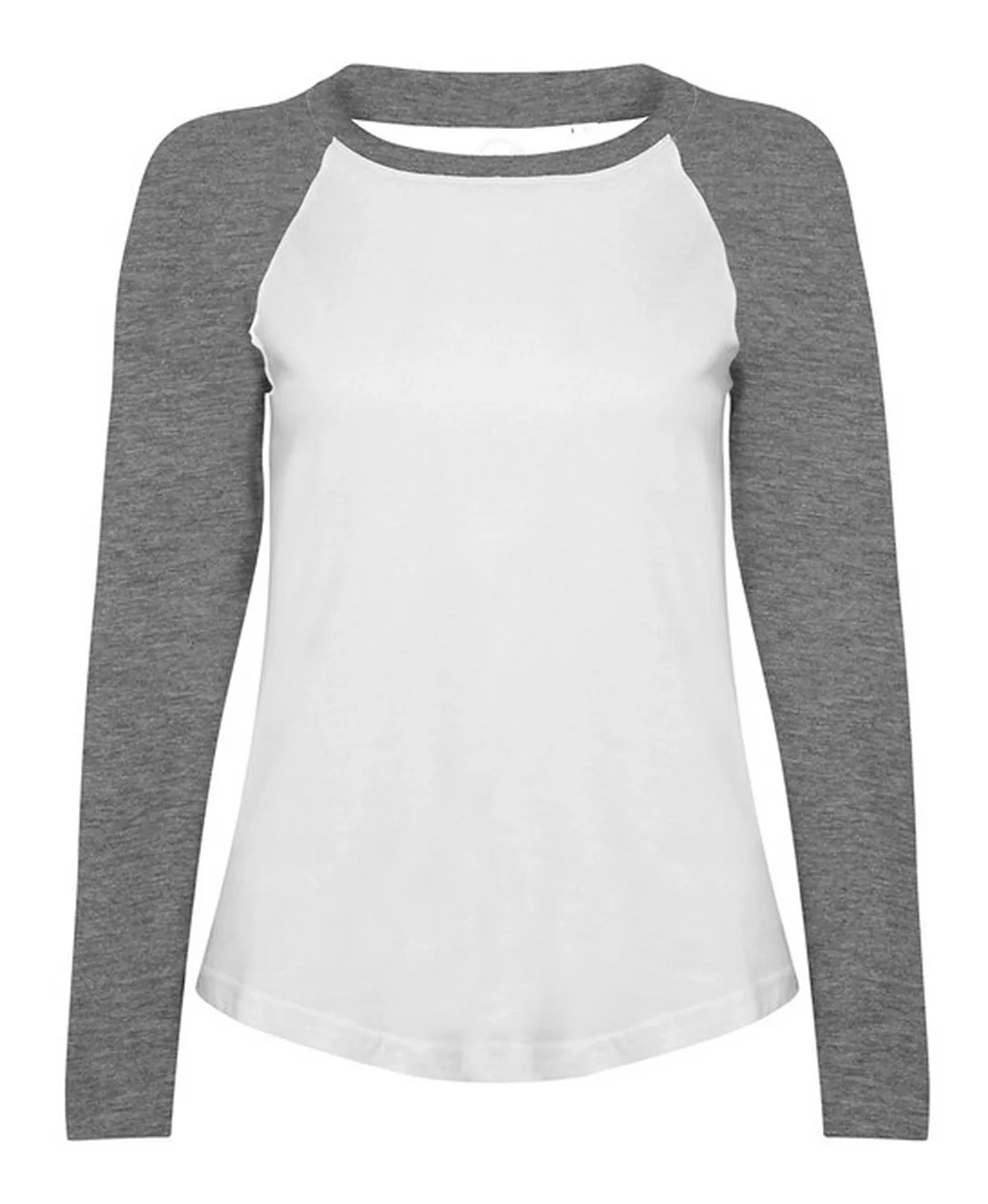 Skinni Fit ST271 SF Ladies Long Sleeve Baseball T-Shirt - Image 3