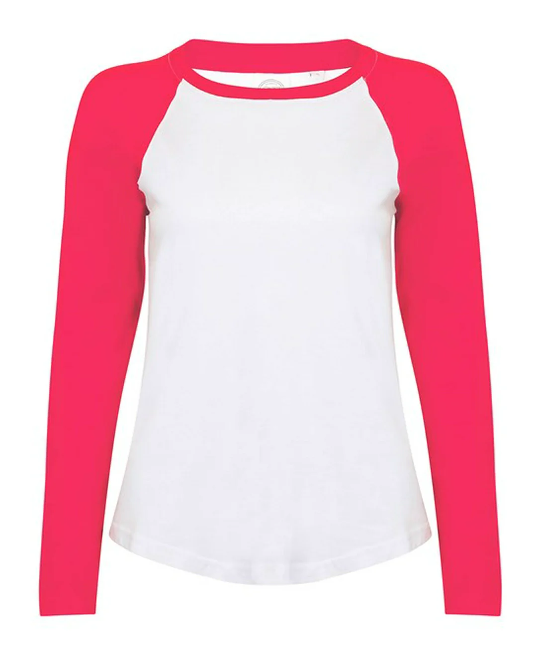 Skinni Fit ST271 SF Ladies Long Sleeve Baseball T-Shirt - Image 4