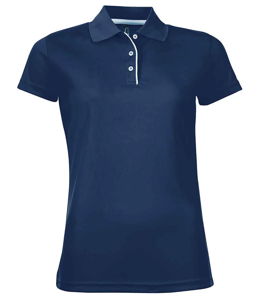 SOL'S Ladies Performer Piqu Polo Shirt SOL01179 - Image 6