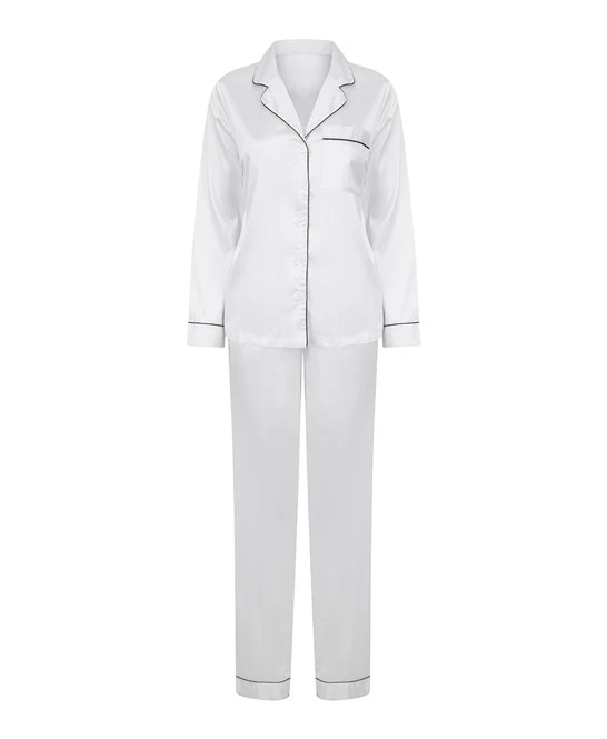 Towel City TC055 Ladies Satin Long Pyjamas - Image 10