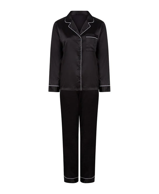 Towel City TC055 Ladies Satin Long Pyjamas - Image 12