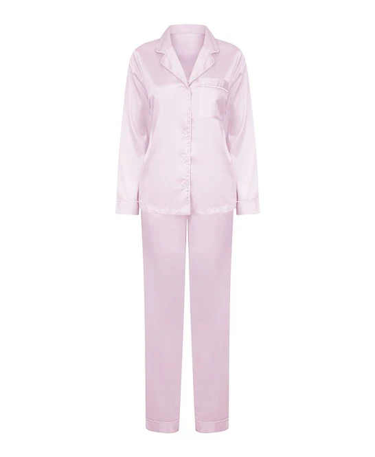 Towel City TC055 Ladies Satin Long Pyjamas - Image 8